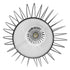 GloboStar® LILY 01558 Vintage Industrial Κρεμαστό Φωτιστικό Οροφής Μονόφωτο Μαύρο Μεταλλικό Πλέγμα και Υφασμάτινο Εσωτερικό Καπέλο Φ40 x Υ60cm - ledmania.gr