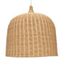 GloboStar® BAHAMAS 01570 Vintage Κρεμαστό Φωτιστικό Οροφής Μονόφωτο Μπεζ Ξύλινο Ψάθινο Bamboo Φ90 x Υ90cm - ledmania.gr