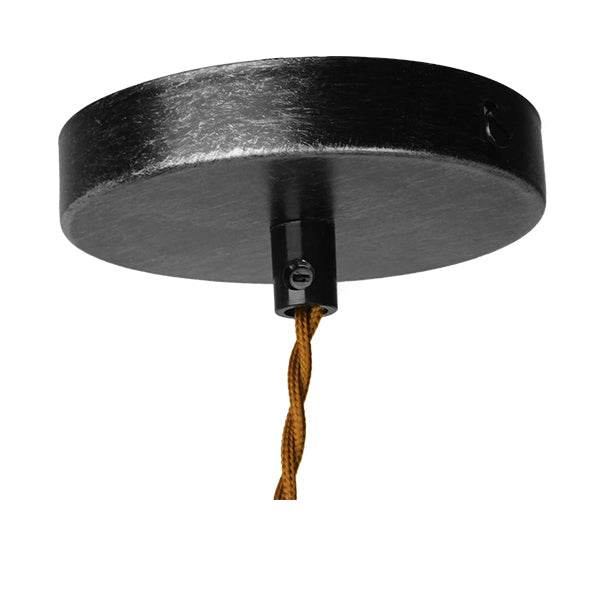 GloboStar® RUBINETTO 01583 Vintage Industrial Κρεμαστό Φωτιστικό Οροφής Μονόφωτο Ασημί Μεταλλικό Μ5 x Π7.5 x Y20cm - ledmania.gr
