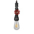 GloboStar® RUBINETTO 01583 Vintage Industrial Κρεμαστό Φωτιστικό Οροφής Μονόφωτο Ασημί Μεταλλικό Μ5 x Π7.5 x Y20cm - ledmania.gr