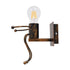 GloboStar® FIGURE 10001592 Μοντέρνο Παιδικό Φωτιστικό Τοίχου Απλίκα Μονόφωτο Μπρούτζινο Μεταλλικό Φιγούρα Μ12 x Π19 x Υ17cm - ledmania.gr