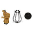 GloboStar® CAMBER 01594 Vintage Industrial Κρεμαστό Φωτιστικό Οροφής Μονόφωτο Μαύρο Μεταλλικό Πλέγμα με Μπεζ Σχοινί Φ11 x Υ25cm - ledmania.gr