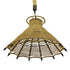 GloboStar® OZERO 01603 Vintage Κρεμαστό Φωτιστικό Οροφής Μονόφωτο Μπεζ Καμπάνα με Σχοινί Φ41 x Υ28cm - ledmania.gr