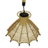 GloboStar® OZERO 01603 Vintage Κρεμαστό Φωτιστικό Οροφής Μονόφωτο Μπεζ Καμπάνα με Σχοινί Φ41 x Υ28cm - ledmania.gr