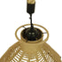 GloboStar® OZERO 01603 Vintage Κρεμαστό Φωτιστικό Οροφής Μονόφωτο Μπεζ Καμπάνα με Σχοινί Φ41 x Υ28cm - ledmania.gr