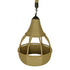 GloboStar® KUBRIC 01605 Vintage Κρεμαστό Φωτιστικό Οροφής Μονόφωτο Μπεζ Καμπάνα με Σχοινί Φ31 x Υ39cm - ledmania.gr