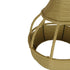 GloboStar® KUBRIC 01605 Vintage Κρεμαστό Φωτιστικό Οροφής Μονόφωτο Μπεζ Καμπάνα με Σχοινί Φ31 x Υ39cm - ledmania.gr