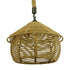 GloboStar® SPIRIT 01607 Vintage Κρεμαστό Φωτιστικό Οροφής Μονόφωτο Πλέγμα με Μπεζ Σχοινί Φ36 x Υ29cm - ledmania.gr
