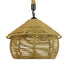 GloboStar® SPIRIT 01607 Vintage Κρεμαστό Φωτιστικό Οροφής Μονόφωτο Πλέγμα με Μπεζ Σχοινί Φ36 x Υ29cm - ledmania.gr