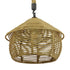 GloboStar® SPIRIT 01607 Vintage Κρεμαστό Φωτιστικό Οροφής Μονόφωτο Πλέγμα με Μπεζ Σχοινί Φ36 x Υ29cm - ledmania.gr