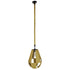 GloboStar® POLIA 01608 Vintage Κρεμαστό Φωτιστικό Οροφής Μονόφωτο Πλέγμα με Μπεζ Σχοινί Φ30 x Υ42cm - ledmania.gr