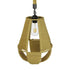 GloboStar® POLIA 01608 Vintage Κρεμαστό Φωτιστικό Οροφής Μονόφωτο Πλέγμα με Μπεζ Σχοινί Φ30 x Υ42cm - ledmania.gr