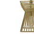 GloboStar® ROUGE 01611 Vintage Κρεμαστό Φωτιστικό Οροφής Μονόφωτο Πλέγμα με Μπεζ Σχοινί Φ21 x Υ27cm - ledmania.gr