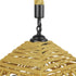 GloboStar® SPIKY 01613 Vintage Κρεμαστό Φωτιστικό Οροφής Μονόφωτο Πλέγμα με Μπεζ Σχοινί Φ43 x Υ28cm - ledmania.gr