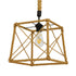 GloboStar® POLISHED 01616 Vintage Κρεμαστό Φωτιστικό Οροφής Μονόφωτο Πλέγμα με Μπεζ Σχοινί Μ30 x Π28 x Υ30cm - ledmania.gr