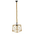 GloboStar® POLISHED 01616 Vintage Κρεμαστό Φωτιστικό Οροφής Μονόφωτο Πλέγμα με Μπεζ Σχοινί Μ30 x Π28 x Υ30cm - ledmania.gr