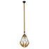 GloboStar® CONICAL 01617 Vintage Κρεμαστό Φωτιστικό Οροφής Μονόφωτο Πλέγμα με Μπεζ Σχοινί Φ31 x Υ38cm - ledmania.gr