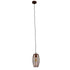 GloboStar® ZEBRA 01639 Vintage Industrial Κρεμαστό Φωτιστικό Οροφής Μονόφωτο Καφέ Σκουριά Μεταλλικό Πλέγμα Φ15 x Υ25cm - ledmania.gr