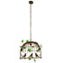 GloboStar® LIBELLULA 01642 Vintage Industrial Κρεμαστό Φωτιστικό Οροφής Μονόφωτο Καφέ Σκουριά Μεταλλικό Πλέγμα Μ48.5 x Π42 x Y37.5cm - ledmania.gr