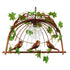 GloboStar® LIBELLULA 01642 Vintage Industrial Κρεμαστό Φωτιστικό Οροφής Μονόφωτο Καφέ Σκουριά Μεταλλικό Πλέγμα Μ48.5 x Π42 x Y37.5cm - ledmania.gr