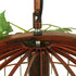 GloboStar® LIBELLULA 01642 Vintage Industrial Κρεμαστό Φωτιστικό Οροφής Μονόφωτο Καφέ Σκουριά Μεταλλικό Πλέγμα Μ48.5 x Π42 x Y37.5cm - ledmania.gr