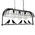 GloboStar® JUDE 01646 Vintage Industrial Κρεμαστό Φωτιστικό Οροφής Τρίφωτο Μαύρο Μεταλλικό Πλέγμα Μ85.5 x Π37.5 x Y38cm - ledmania.gr