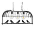 GloboStar® JUDE 01646 Vintage Industrial Κρεμαστό Φωτιστικό Οροφής Τρίφωτο Μαύρο Μεταλλικό Πλέγμα Μ85.5 x Π37.5 x Y38cm - ledmania.gr