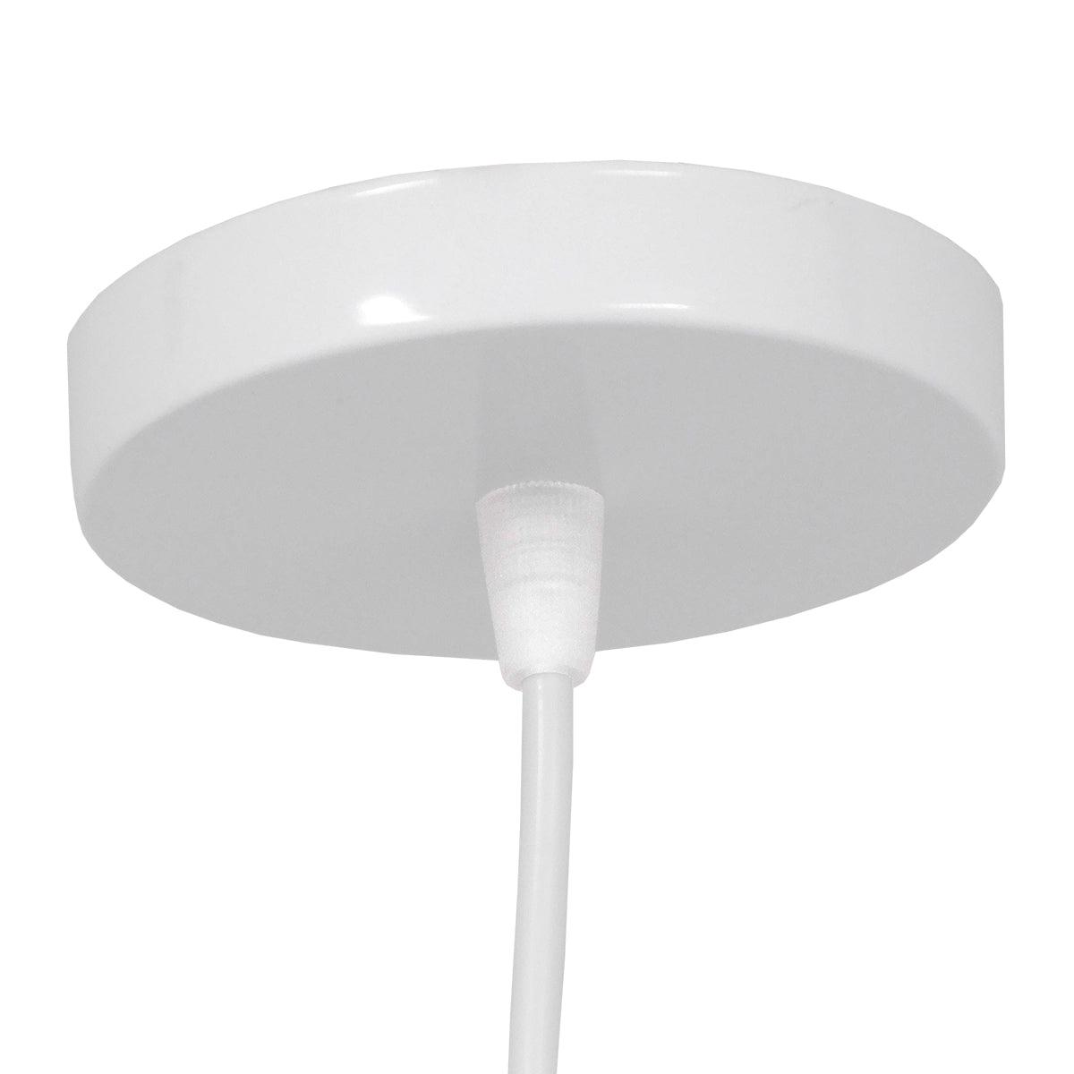 GloboStar® FIGURE 10001651 Μοντέρνο Κρεμαστό Παιδικό Φωτιστικό Οροφής Μονόφωτο Λευκό Μεταλλικό Φιγούρα Φ20 x Υ40cm - ledmania.gr
