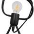GloboStar® FIGURE 10001652 Μοντέρνο Κρεμαστό Παιδικό Φωτιστικό Οροφής Μονόφωτο Μαύρο Μεταλλικό Φιγούρα Φ20 x Υ40cm - ledmania.gr