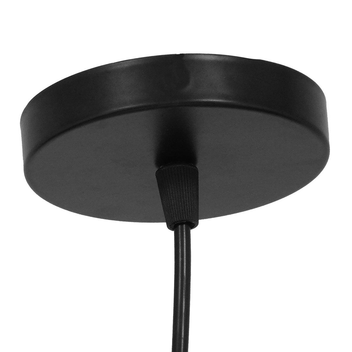 GloboStar® FIGURE 10001652 Μοντέρνο Κρεμαστό Παιδικό Φωτιστικό Οροφής Μονόφωτο Μαύρο Μεταλλικό Φιγούρα Φ20 x Υ40cm - ledmania.gr