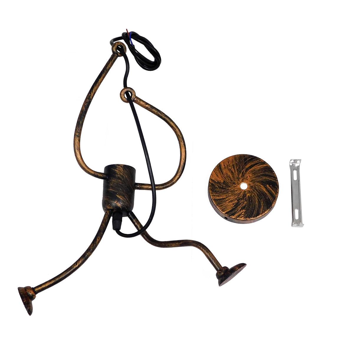 GloboStar® FIGURE 10001653 Μοντέρνο Κρεμαστό Παιδικό Φωτιστικό Οροφής Μονόφωτο Μπρούτζινο Μεταλλικό Φιγούρα Φ20 x Υ40cm - ledmania.gr