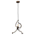 GloboStar® LITTLE MAN 01653 Μοντέρνο Κρεμαστό Φωτιστικό Οροφής Μονόφωτο Καφέ Σκουριά Μεταλλικό Φ20 x Υ40cm - ledmania.gr