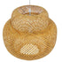 GloboStar® MALDIVES 01657 Vintage Κρεμαστό Φωτιστικό Οροφής Μονόφωτο Καφέ Ξύλινο Bamboo Φ56 x Υ54cm - ledmania.gr