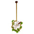 GloboStar® NEPETA 01660 Vintage Industrial Κρεμαστό Φωτιστικό Οροφής Μονόφωτο Πλέγμα Καφέ Σκουριά με Μπεζ Σχοινί Φ33 x Υ33cm - ledmania.gr