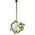 GloboStar® PETUNIA 01661 Vintage Industrial Κρεμαστό Φωτιστικό Οροφής Μονόφωτο Πλέγμα Καφέ Σκουριά με Μπεζ Σχοινί Φ42 x Υ42cm - ledmania.gr