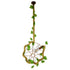 GloboStar® PETUNIA 01661 Vintage Industrial Κρεμαστό Φωτιστικό Οροφής Μονόφωτο Πλέγμα Καφέ Σκουριά με Μπεζ Σχοινί Φ42 x Υ42cm - ledmania.gr