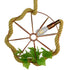GloboStar® PETUNIA 01661 Vintage Industrial Κρεμαστό Φωτιστικό Οροφής Μονόφωτο Πλέγμα Καφέ Σκουριά με Μπεζ Σχοινί Φ42 x Υ42cm - ledmania.gr