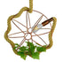 GloboStar® PETUNIA 01661 Vintage Industrial Κρεμαστό Φωτιστικό Οροφής Μονόφωτο Πλέγμα Καφέ Σκουριά με Μπεζ Σχοινί Φ42 x Υ42cm - ledmania.gr