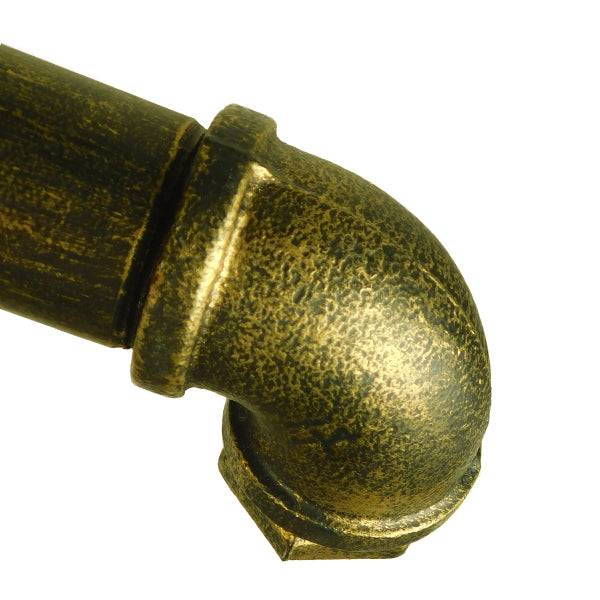 GloboStar® DUCT 01669 Vintage Industrial Κρεμαστό Φωτιστικό Οροφής Πολύφωτο Μπρούτζινο Μεταλλικό Ράγα Μ92 x Π5 x Y8cm - ledmania.gr