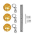 GloboStar® MARGARO 01671 Μοντέρνο Κρεμαστό Φωτιστικό Οροφής Τρίφωτο Χρυσό Μεταλλικό με Κρύσταλλα Μ64 x Π18 x Υ24cm - ledmania.gr