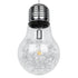 GloboStar® LAMP 01677 Μοντέρνο Κρεμαστό Φωτιστικό Οροφής Μονόφωτο Ασημί Νίκελ Μεταλλικό Διάφανο Γυαλί Φ30 x Υ52cm - ledmania.gr