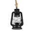 GloboStar® BARBAROSSA 01704 Vintage Κρεμαστό Φωτιστικό Οροφής Μονόφωτο 1 x E27 AC220-240V IP20 - Φ18 x Υ28cm - Μαύρο Μεταλλικό με Διάφανο Γυαλί και Ανάρτηση Σχοινί Τριχιάς - 5 Χρόνια Εγγύηση - ledmania.gr