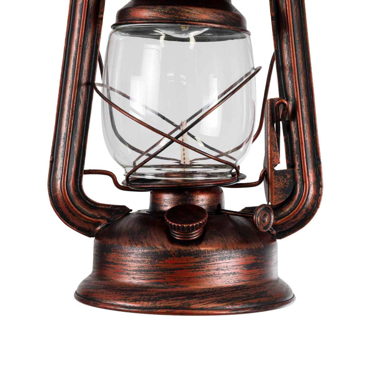 GloboStar® BARBAROSSA 01707 Vintage Κρεμαστό Φωτιστικό Οροφής Μονόφωτο 1 x E27 AC220-240V IP20 - Φ18 x Υ28cm - Χάλκινο Αντικέ Μεταλλικό με Διάφανο Γυαλί και Ανάρτηση Σχοινί Τριχιάς - 5 Χρόνια Εγγύηση - ledmania.gr