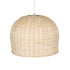 GloboStar® BERMUDA 01708 Μοντέρνο Κρεμαστό Φωτιστικό Οροφής Μονόφωτο 1 x E27 Μπεζ Μπαμπού Καμπάνα D31 x H22cm - ledmania.gr