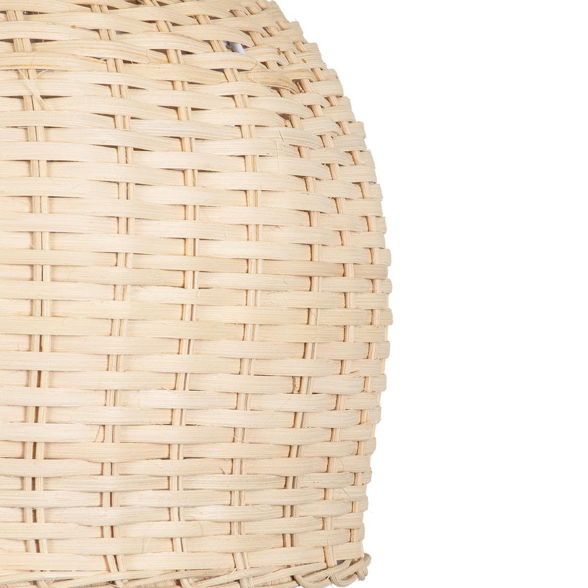 GloboStar® BERMUDA 01708 Μοντέρνο Κρεμαστό Φωτιστικό Οροφής Μονόφωτο 1 x E27 Μπεζ Μπαμπού Καμπάνα D31 x H22cm - ledmania.gr