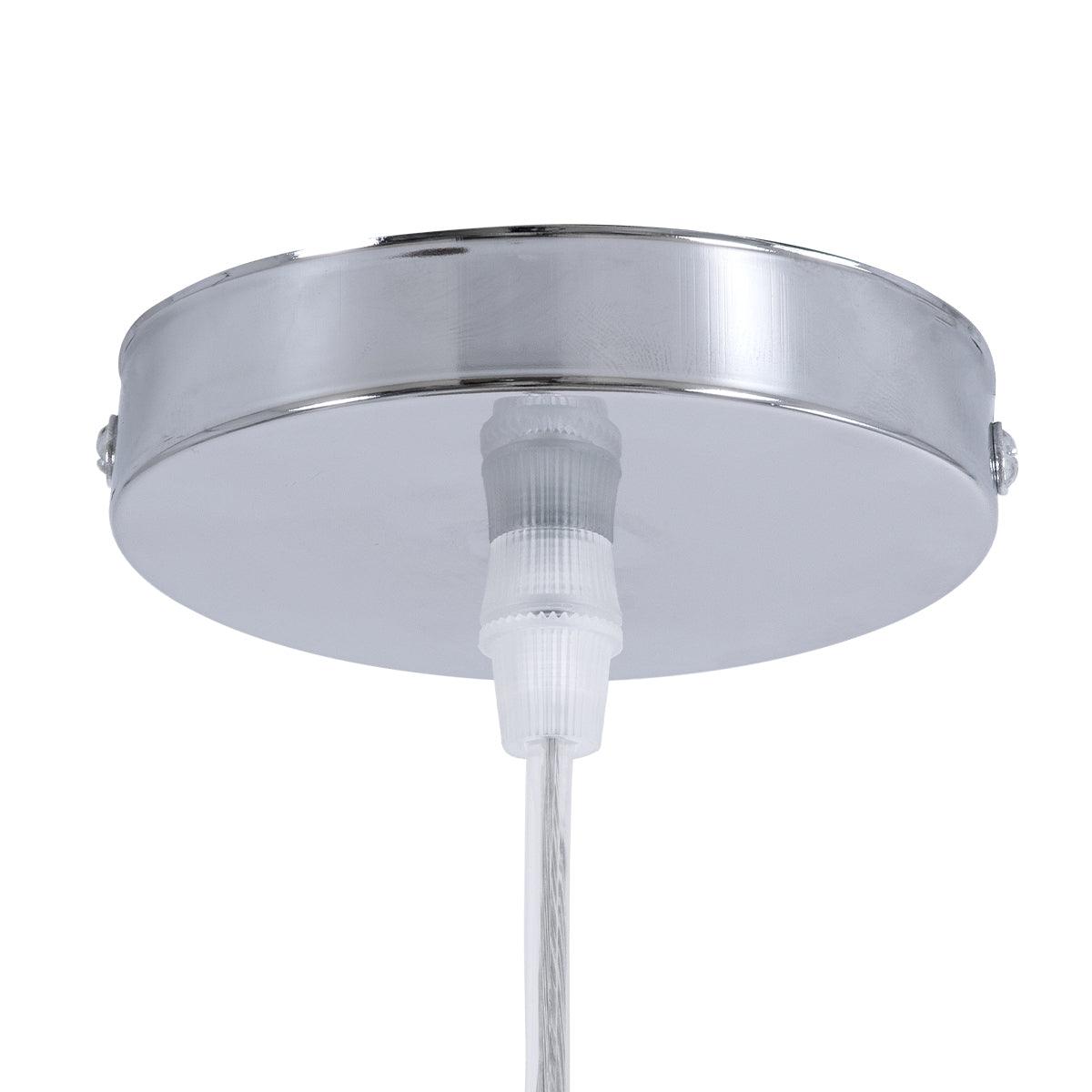 GloboStar® CALERO 01711 Μοντέρνο Κρεμαστό Φωτιστικό Οροφής Μονόφωτο 1 x E27 Μπεζ Μπαμπού Καμπάνα D30 x H70cm - ledmania.gr
