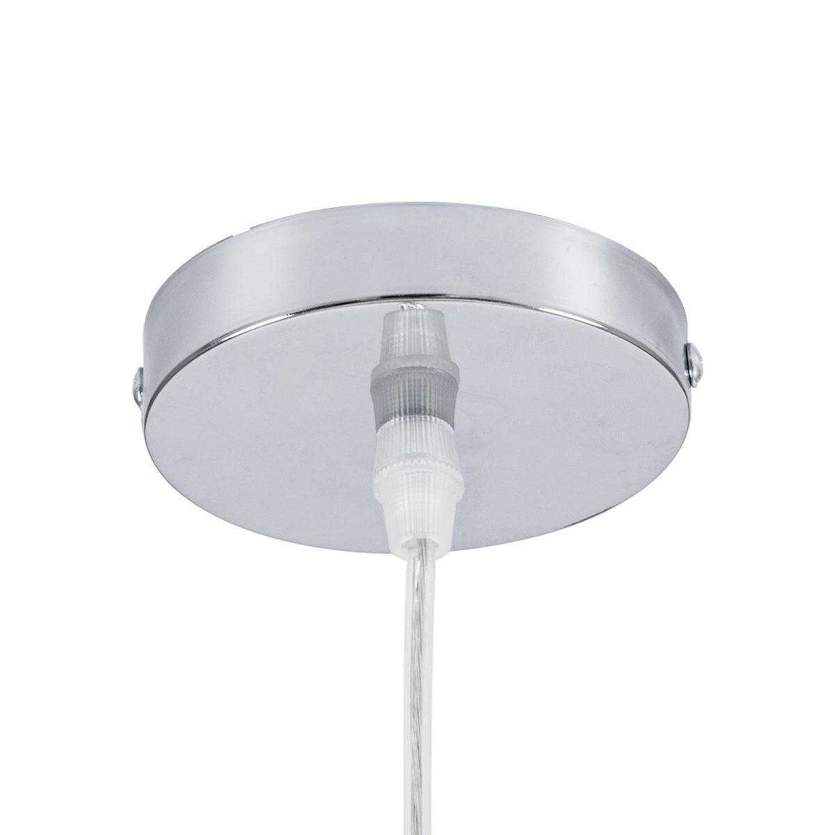 GloboStar® CUBA 01716 Vintage Κρεμαστό Φωτιστικό Οροφής Μονόφωτο Καφέ Ξύλινο Bamboo Φ33 x Y25cm - ledmania.gr