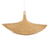 GloboStar® CUBA 01721 Vintage Κρεμαστό Φωτιστικό Οροφής Μονόφωτο 1 x E27 Μπεζ Ξύλινο Μπαμπού Φ63 x Y32cm - ledmania.gr