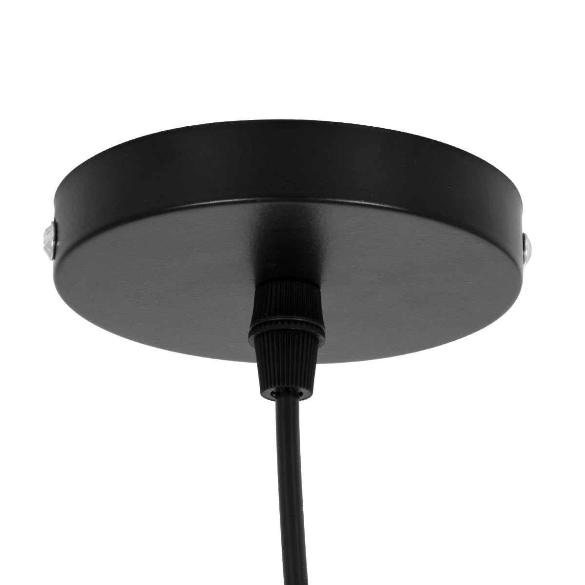 GloboStar® MINORCA 01734 Μοντέρνο Κρεμαστό Φωτιστικό Οροφής Μονόφωτο 1 x E27 Καφέ Μπαμπού Καμπάνα D60 x H35cm - ledmania.gr