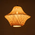 GloboStar® JUNIPER 01737 Boho Κρεμαστό Φωτιστικό Οροφής Μονόφωτο 1 x E27 AC220-240V IP20 - Φ45 x Υ40cm - Μπεζ Ξύλινο Μπαμπού Πλέγμα Καμπάνα - 5 Χρόνια Εγγύηση - ledmania.gr
